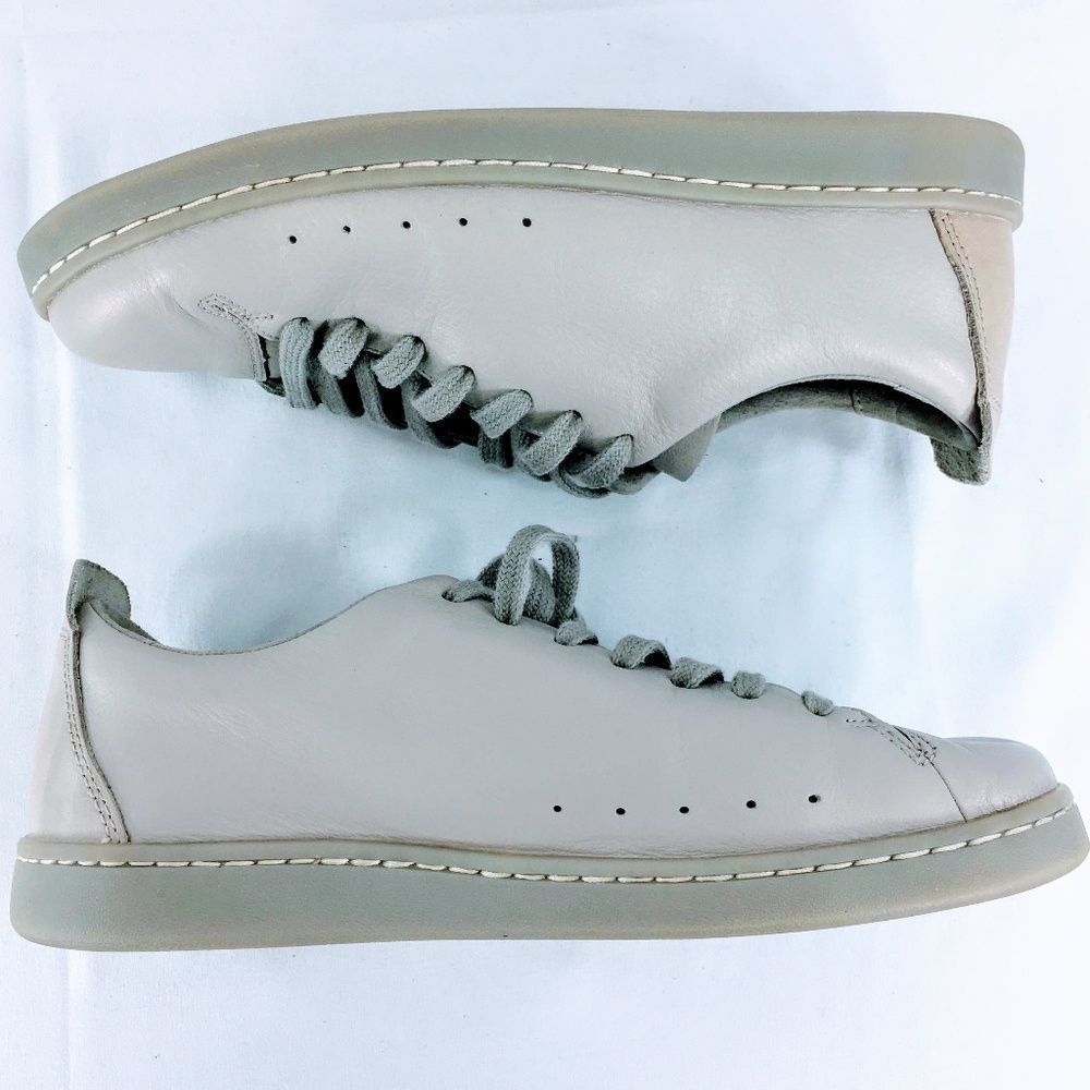 Clarks Nathan Lace Men Sneakers Gray Leather Active Air Venting Comfy Sz 7.5 - Picture 5 of 9